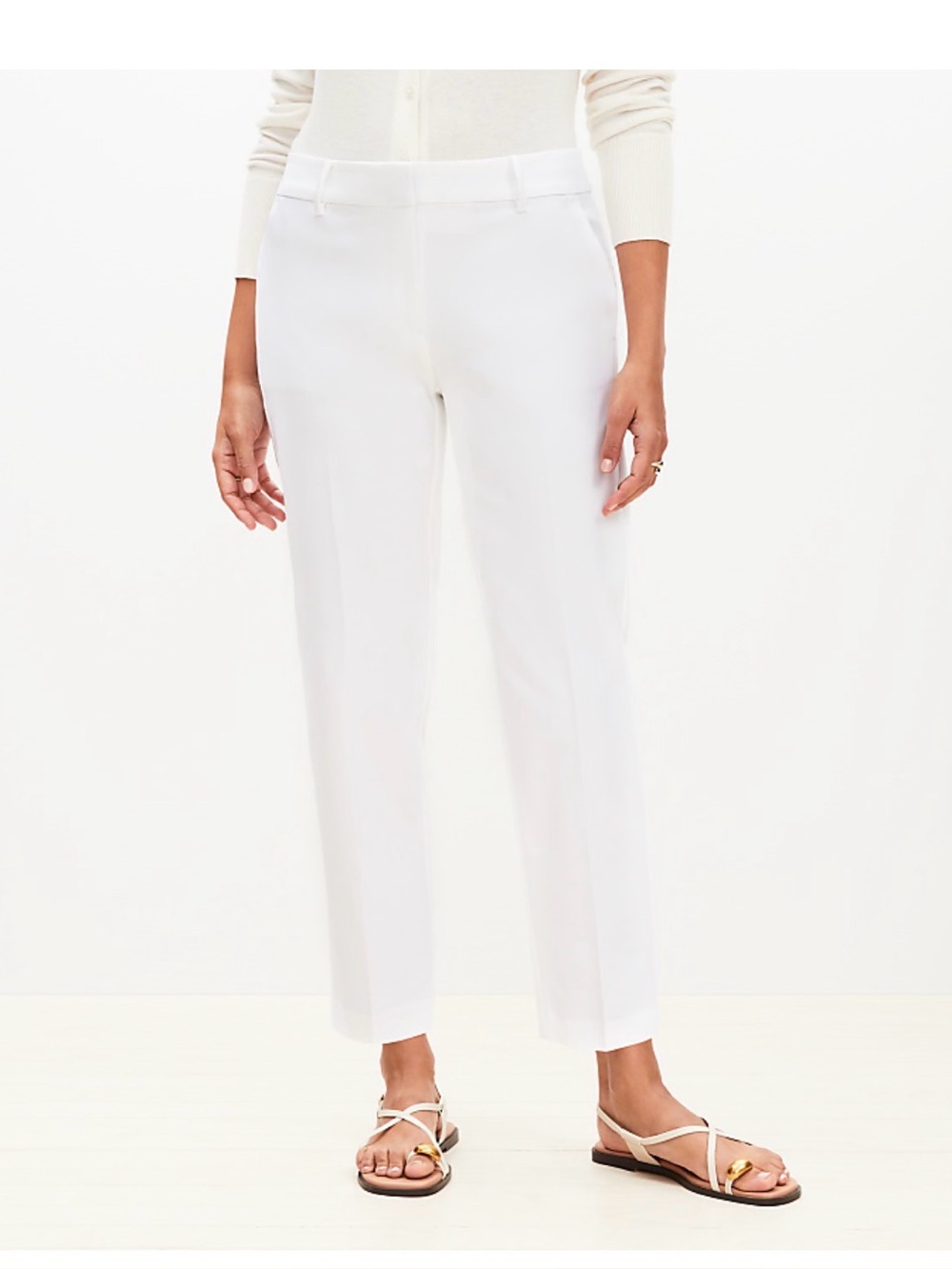 Petite Riviera Slim Pants in Doubleweave